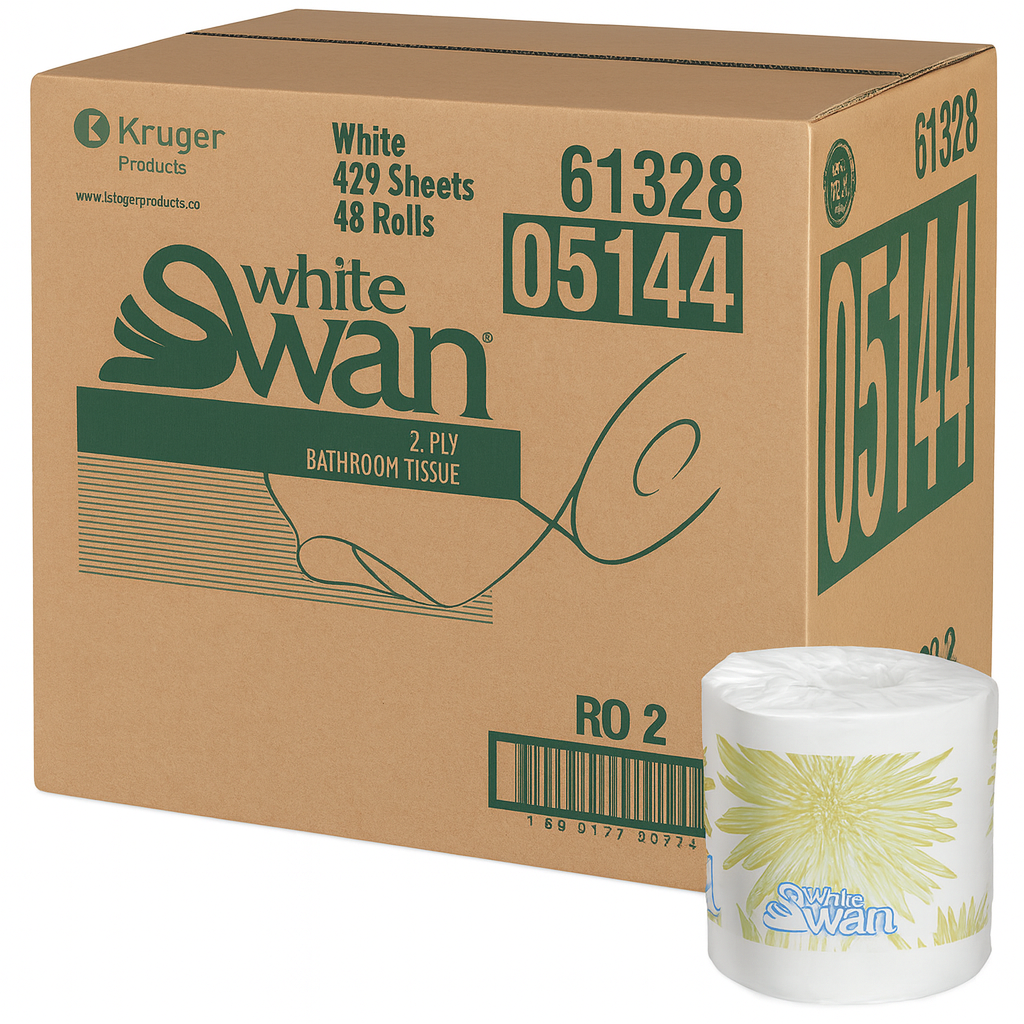 White Swan 2-Ply Toilet Tissue, Case of 48